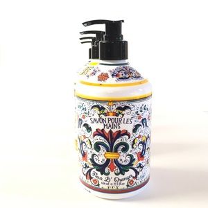 Italian Deruta Style Hand Soap Dispenser